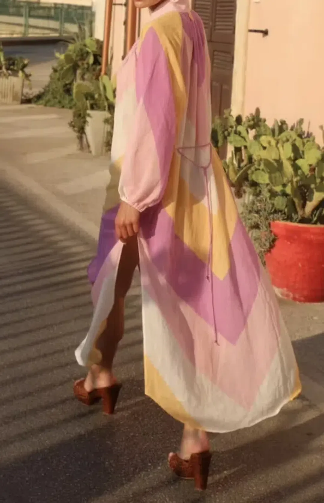 TIGERLILY KALEHO LORENA LONG SLEEVE MAXI DRESS | Size AU 10 for rent on The Volte - main image