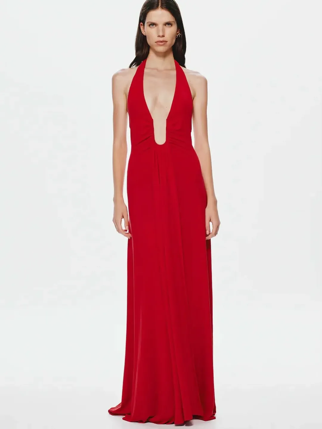 Misha Jennifer Cupro in Cherry Size S/Au 8 for rent on The Volte - main image