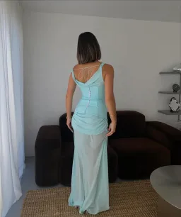 Natalie Rolt Cadence Gown Baby Blue Size 0 /Au 6 for rent on The Volte - image 3