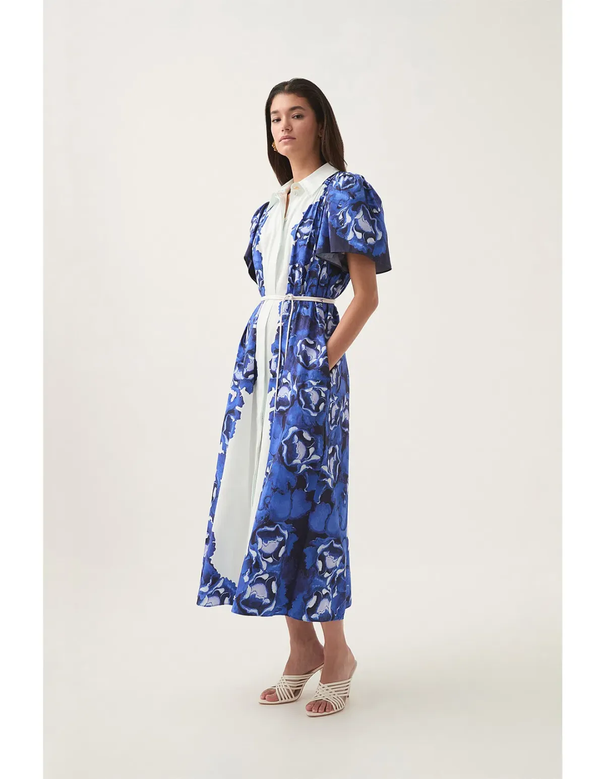 Aje Fernanda Midi Dress Multi Size 8 - Image 3