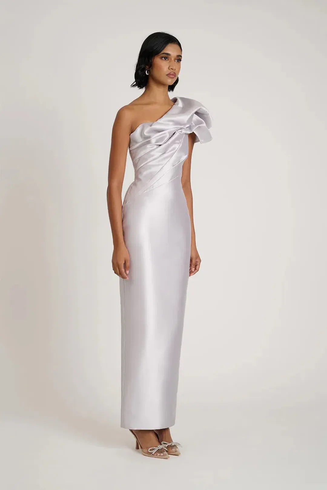 Eliya the Label Ashton Gown Silver Size 12 for rent on The Volte - main image