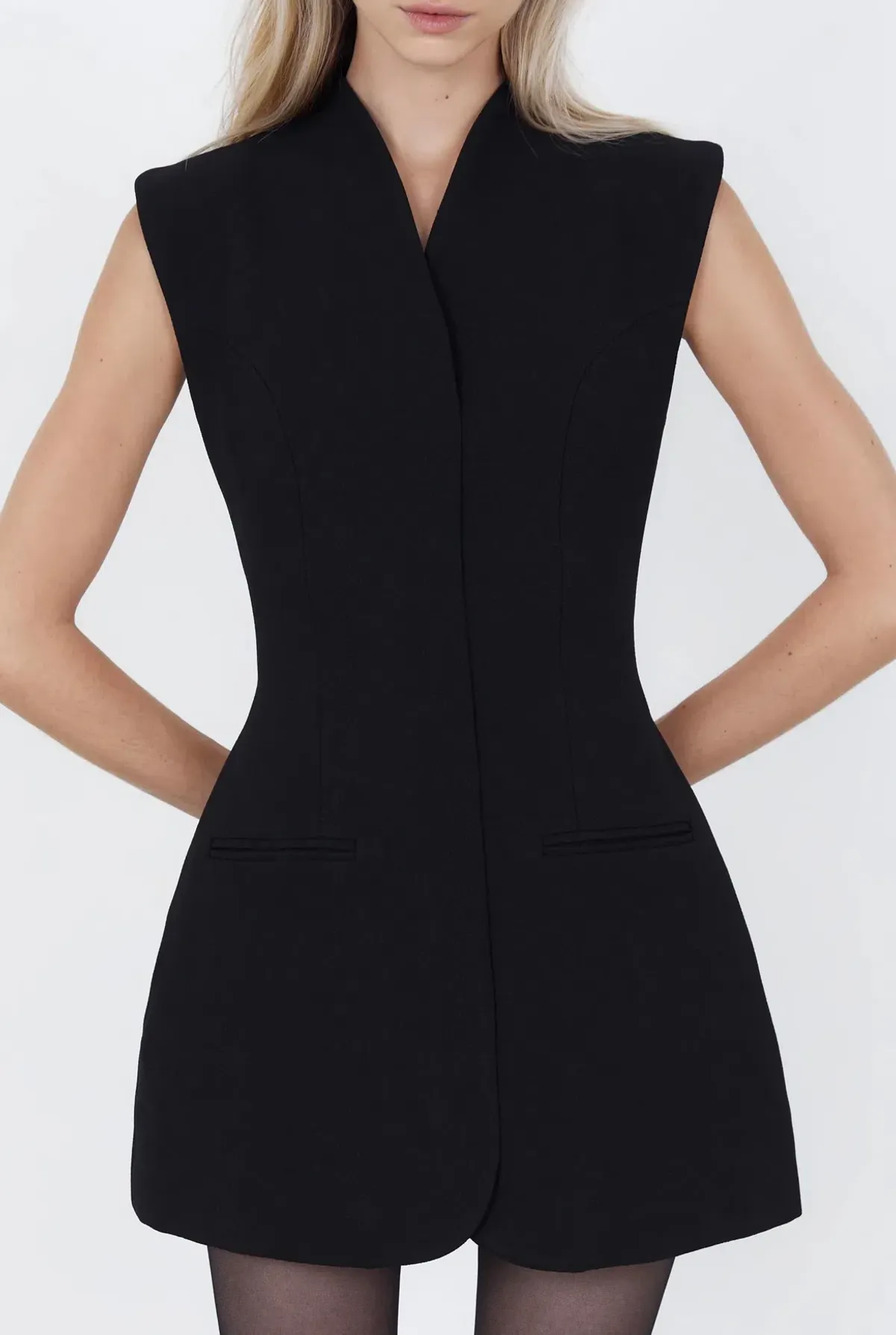 Capsule Wardrobe Cross Mini Dress Size 12 - Image 3