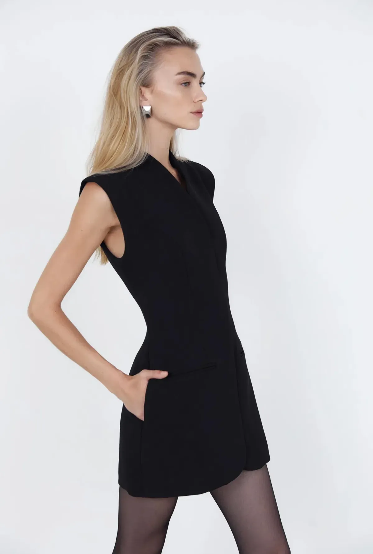 Capsule Wardrobe Cross Mini Dress Size 12 - Image 2