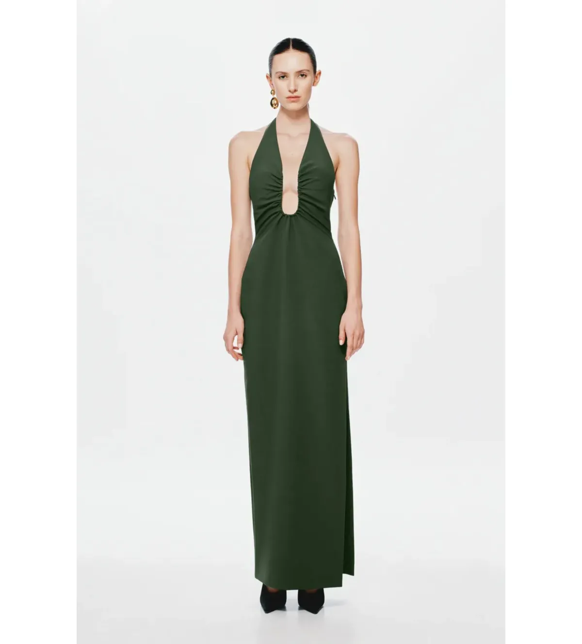 MISHA Alusia Maxi Dress Moss Size AU 12 - Image 1