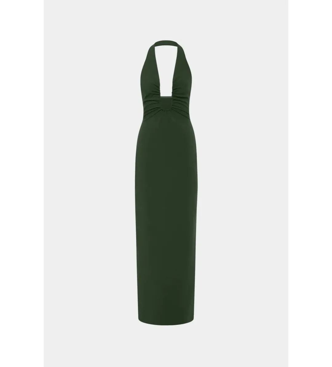 MISHA Alusia Maxi Dress Moss Size AU 12 for rent on The Volte - main image
