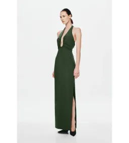 MISHA Alusia Maxi Dress Moss Size AU 12 for rent on The Volte - image 2