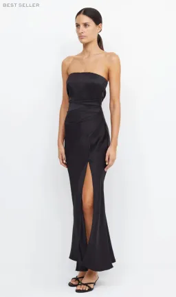 Bec and Bridge The Dreamer Strapless Maxi Dress in Black Size AU10 for rent on The Volte - image 3