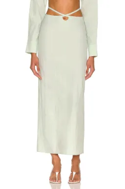 Christopher Esber Magyar Mint Green Tie Skirt & Top Set Size 8 for rent on The Volte - image 3