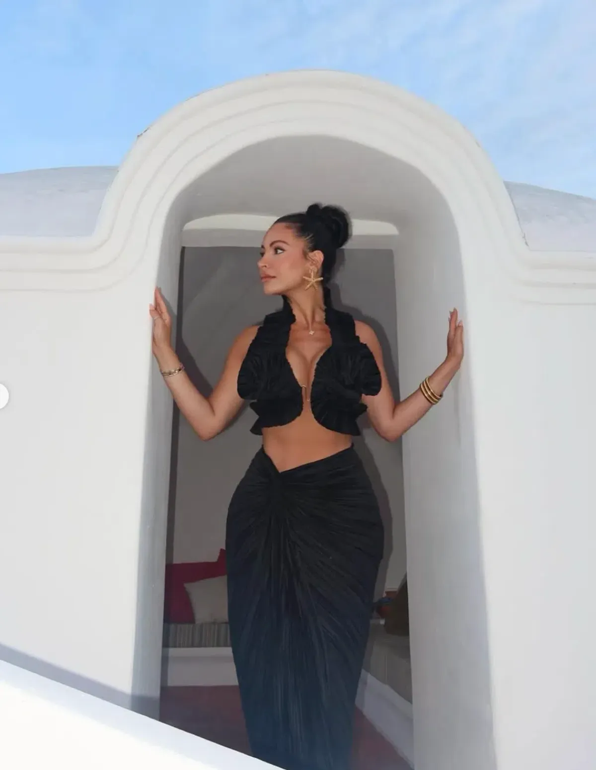 Cult Gaia Adila Top & Sonoma Skirt Set Black Size 8 - Image 3