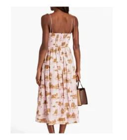 Zimmermann The Dancer Toile Midi Dress in Pink Sydney Print Size 1/AU10 for rent on The Volte - image 2