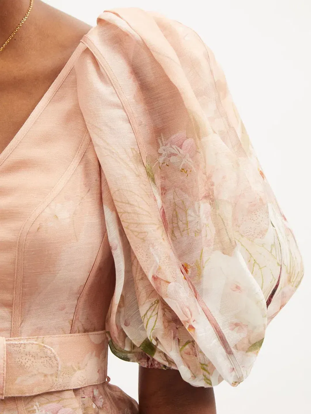 ZIMMERMANN DANCER PUFF SLEEVE MINI SIZE 8 for rent on The Volte - main image