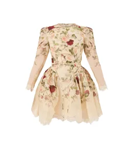 Zimmermann Hypnotic Lace Trim Mini Dress in Cream Cascade Size 0 / AU 8 for rent on The Volte - image 7