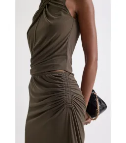 Scanlan Mesh Turban Sleeveless Top and Draped Skirt Jungle Size AU 10 for rent on The Volte - image 5