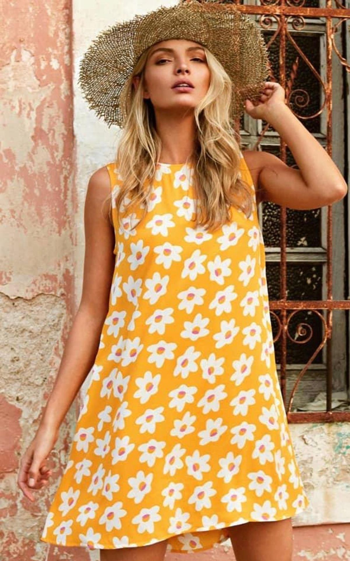 Mister Zimi Daisy Mini Dress Floral Size 10 - Image 1