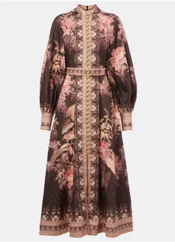 Zimmermann Illuminate Floral Linen Midi Dress Size 1/ Au 10 for rent on The Volte - image 6