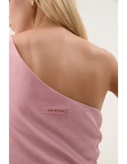 Aje Daze One Shoulder Maxi Dress in Dusty Pink Size 6 for rent on The Volte - image 5