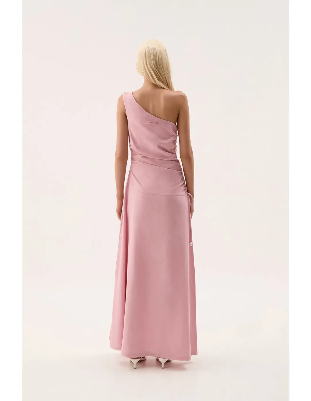 Aje Daze One Shoulder Maxi Dress in Dusty Pink Size 6 for rent on The Volte - main image