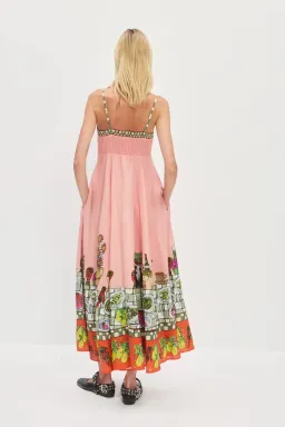 Alemais Contessa Midi Sundress Pink Size 6 for rent on The Volte - image 3