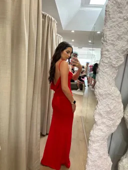 Effie Kats Havilland Gown Cherry Red Size XS/Au 6 for rent on The Volte - image 3