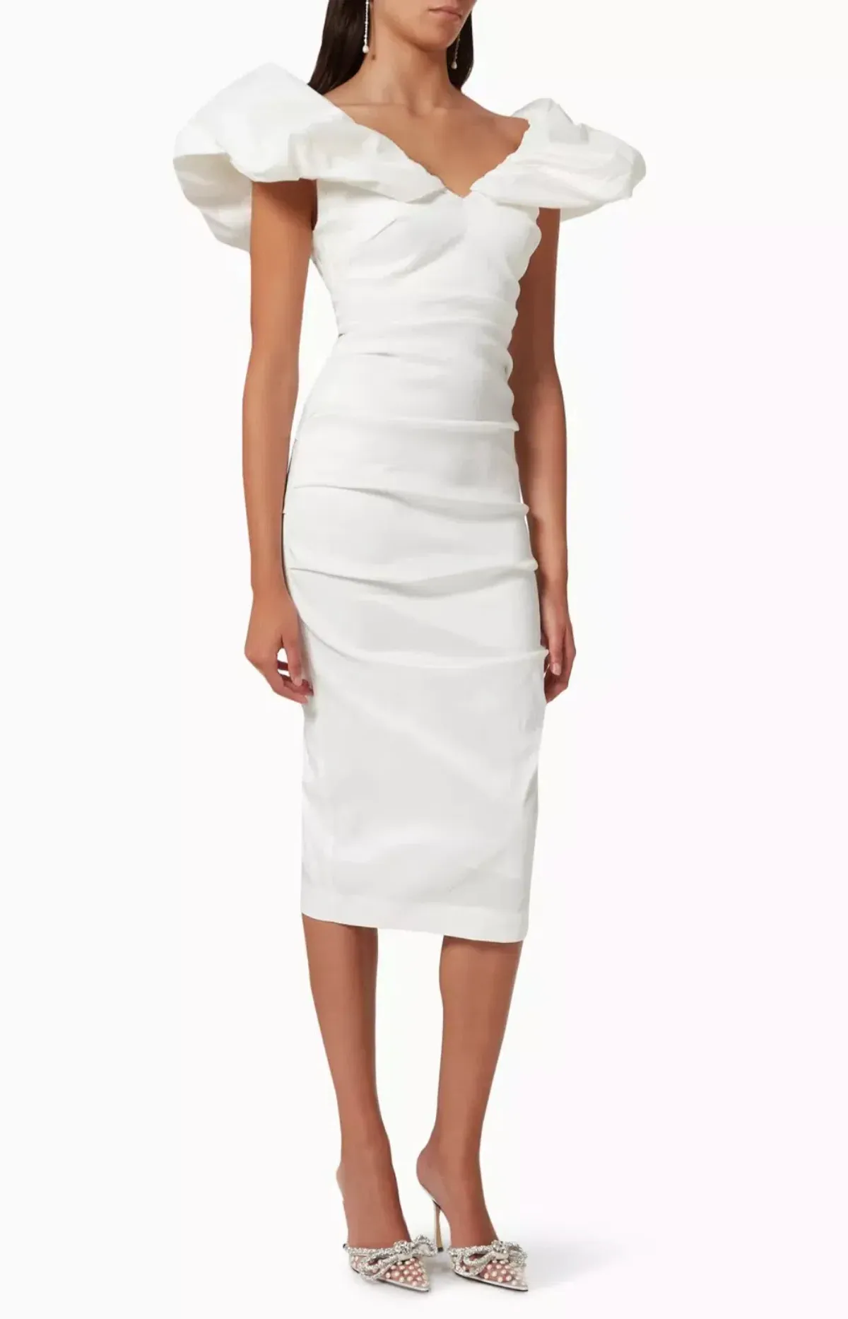 Rachel Gilbert Frey Dress White Size 0/AU6 - Image 3
