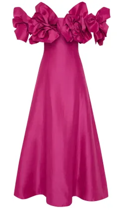 Aje Etta Gown Magenta Size 12 for rent on The Volte - image 3