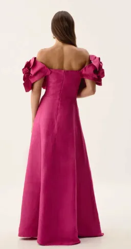 Aje Etta Gown Magenta Size 12 for rent on The Volte - image 6