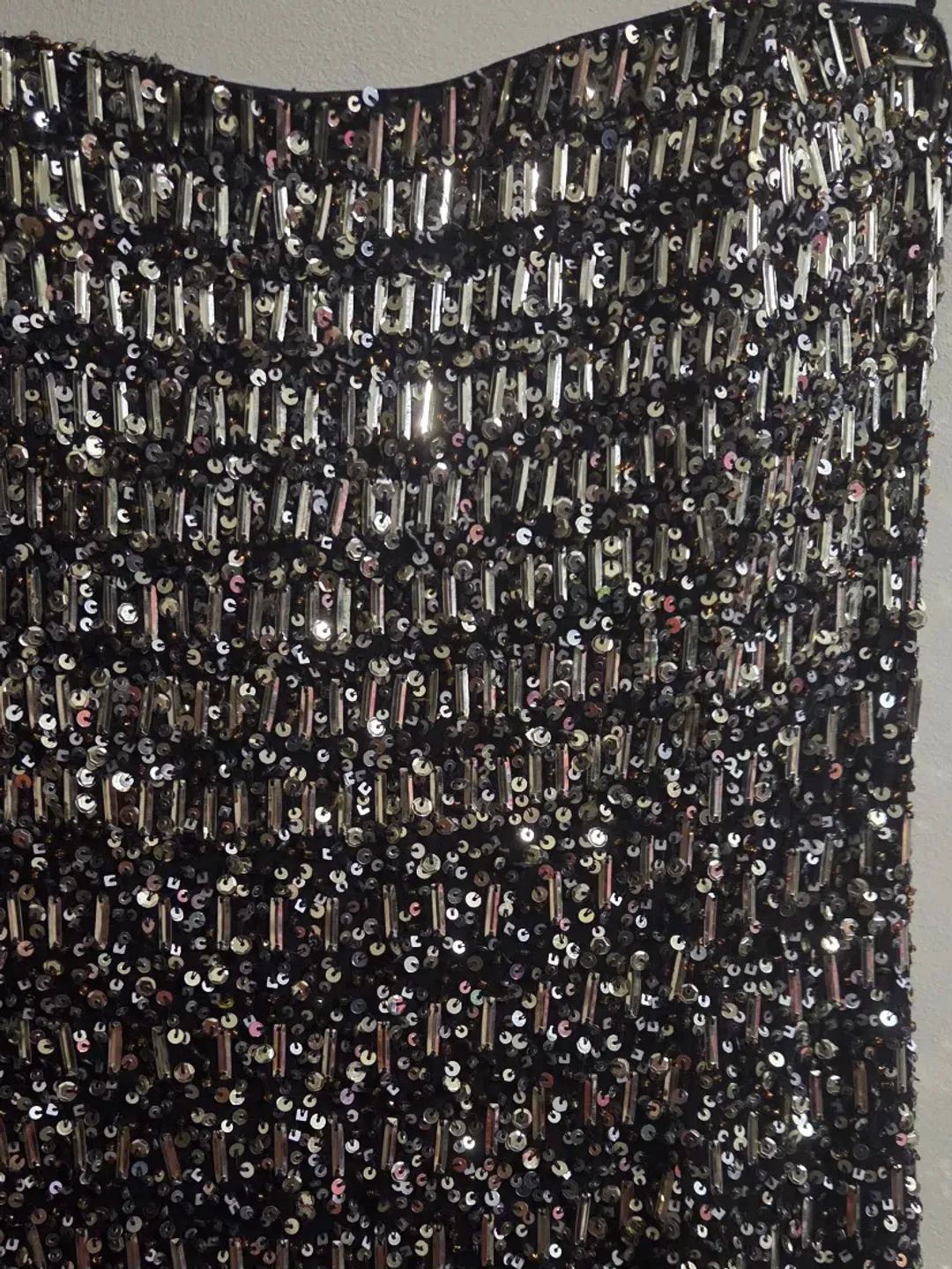 Rachel Gilbert Beaded Tulle Gown Black Gold 2/AU10 for rent on The Volte - main image