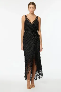 Manning Cartell Supreme Extreme Wrap Dress Black Size 10 for rent on The Volte - image 1