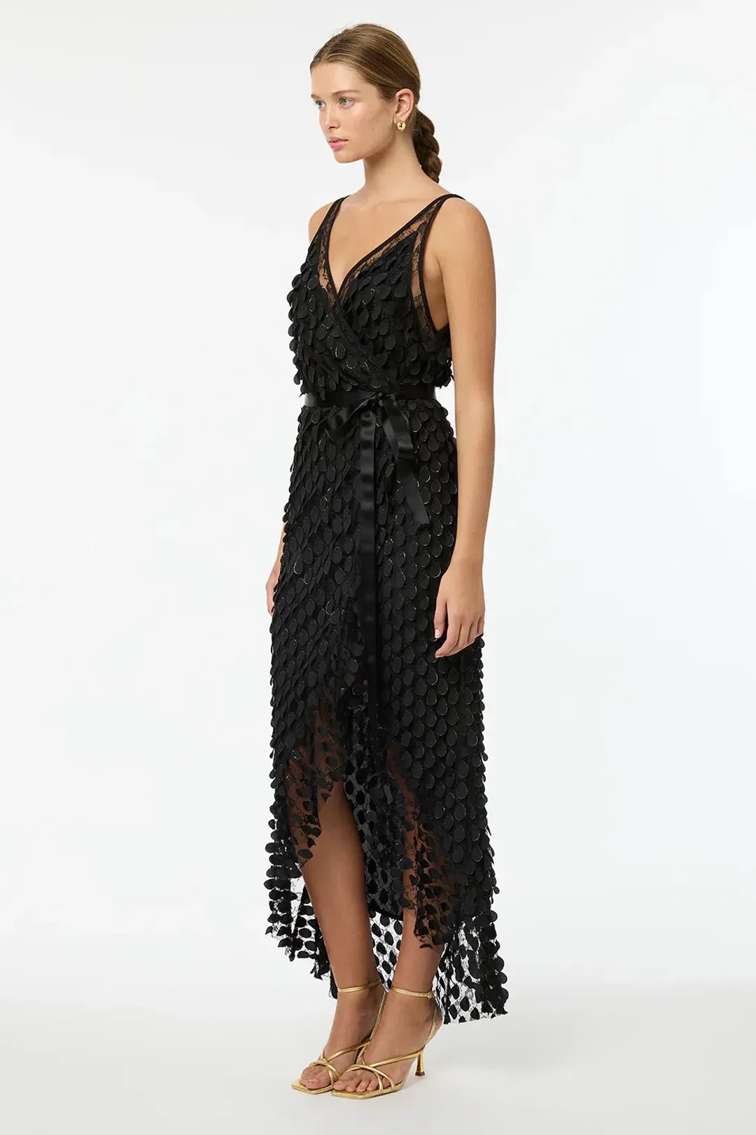 Manning Cartell Supreme Extreme Wrap Dress Black Size 10 for rent on The Volte - main image