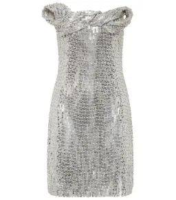 Rachel Gilbert Rosalie Mini Dress Silver Size AU 8 for rent on The Volte - image 2