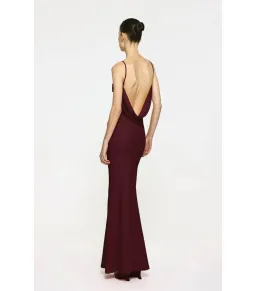 Effie Kats Havilland Maxi Gown in Wine Size AU 8 for rent on The Volte - image 2
