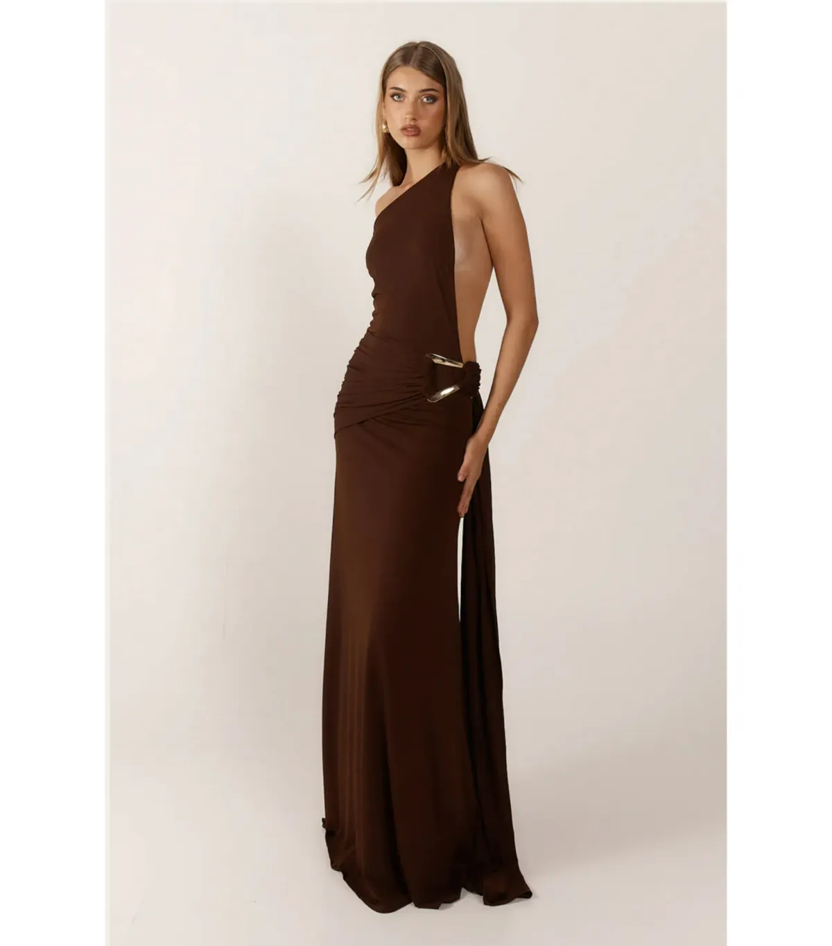Ance Gria Gaia Maxi Gown Brown Size XS / AU 6 - Image 1