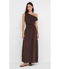 Bec & Bridge Freya Asym Maxi Dress in Dark Chocolate AU 10 for rent on The Volte - image 3