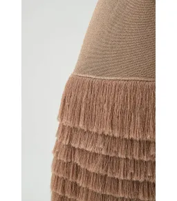 Aje Breeze Knit Midi Dress Rose Gold Size XS / AU 6 for rent on The Volte - image 4