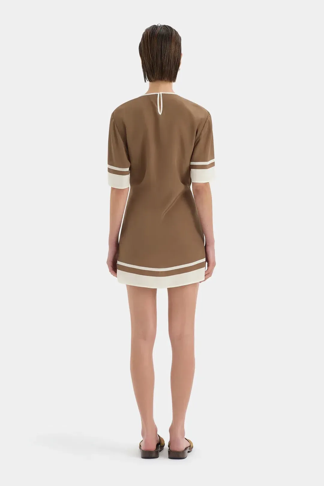 Sir the Label Almara Mini Dress Brown Size 14 for rent on The Volte - main image