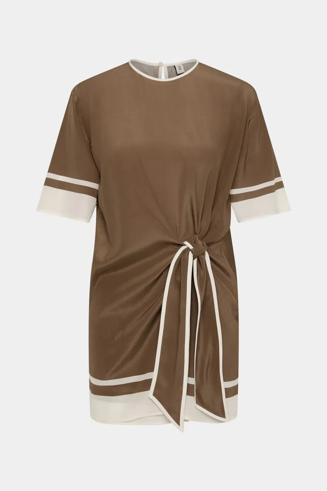 Sir the Label Almara Mini Dress Brown Size 14 for rent on The Volte - main image
