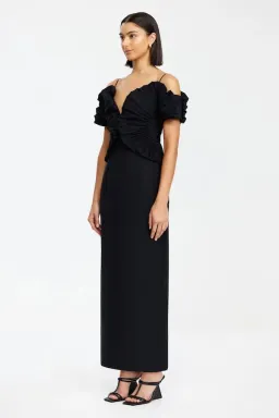 Acler Darnhill Midi Dress Black Size 12 for rent on The Volte - image 2