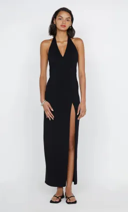 Bec & Bridge Irie Halter Midi Dress Black Size 12 for rent on The Volte - image 1