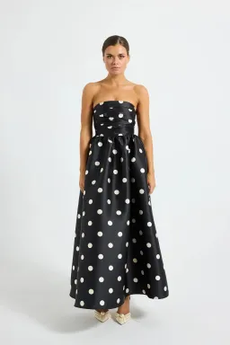 Pasduchas Dottie Strapless Midi Dress size 8 for rent on The Volte - image 1