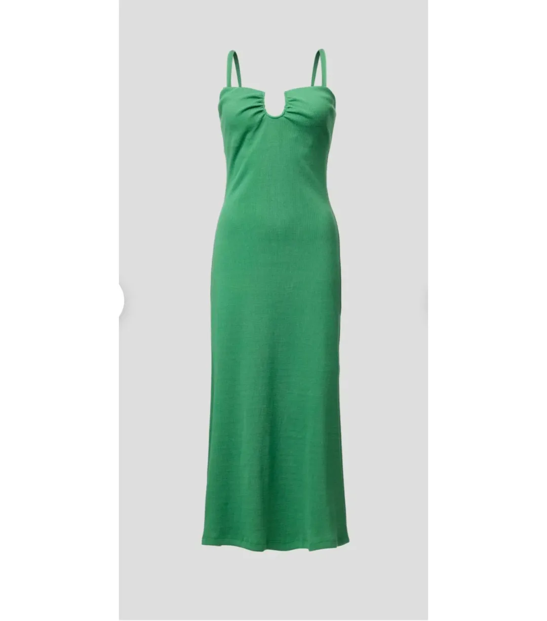 Viktoria & Woods Speakeasy Midi Dress in Galactic Green Size 2 / AU 10 for rent on The Volte - main image