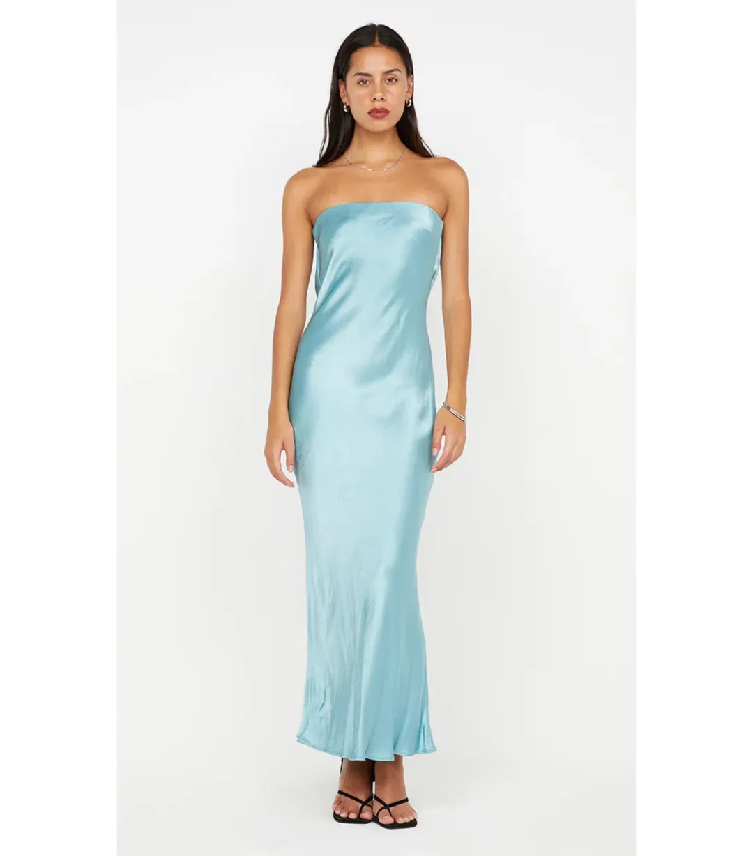 Bec & Bridge Moon Dance Strapless Maxi Dress Sea Spray Size AU 8 for rent on The Volte - main image