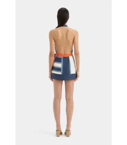 Sir the Label Dazed Wrap Halter Mini Dress Studio Print Size 2 / AU 10 for rent on The Volte - image 5