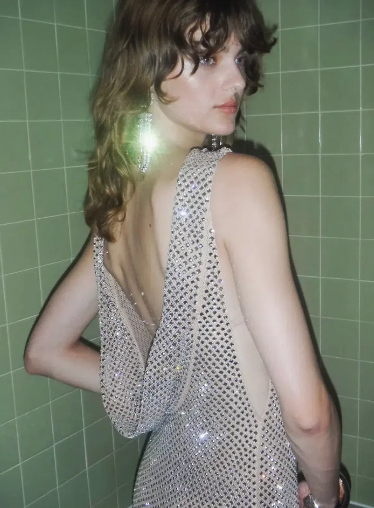 Self Portrait Maxi Dress Rhinestone Gown UK10 Fits AU8-12 - Image 6