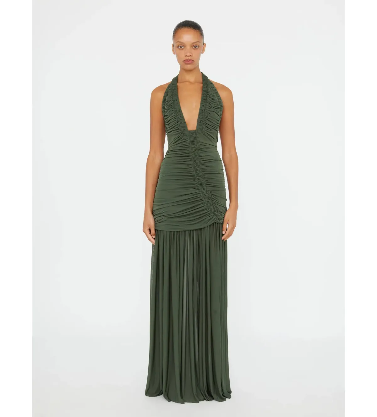 Christopher Esber Orion Gown Bottle Green Size 6 - Image 1