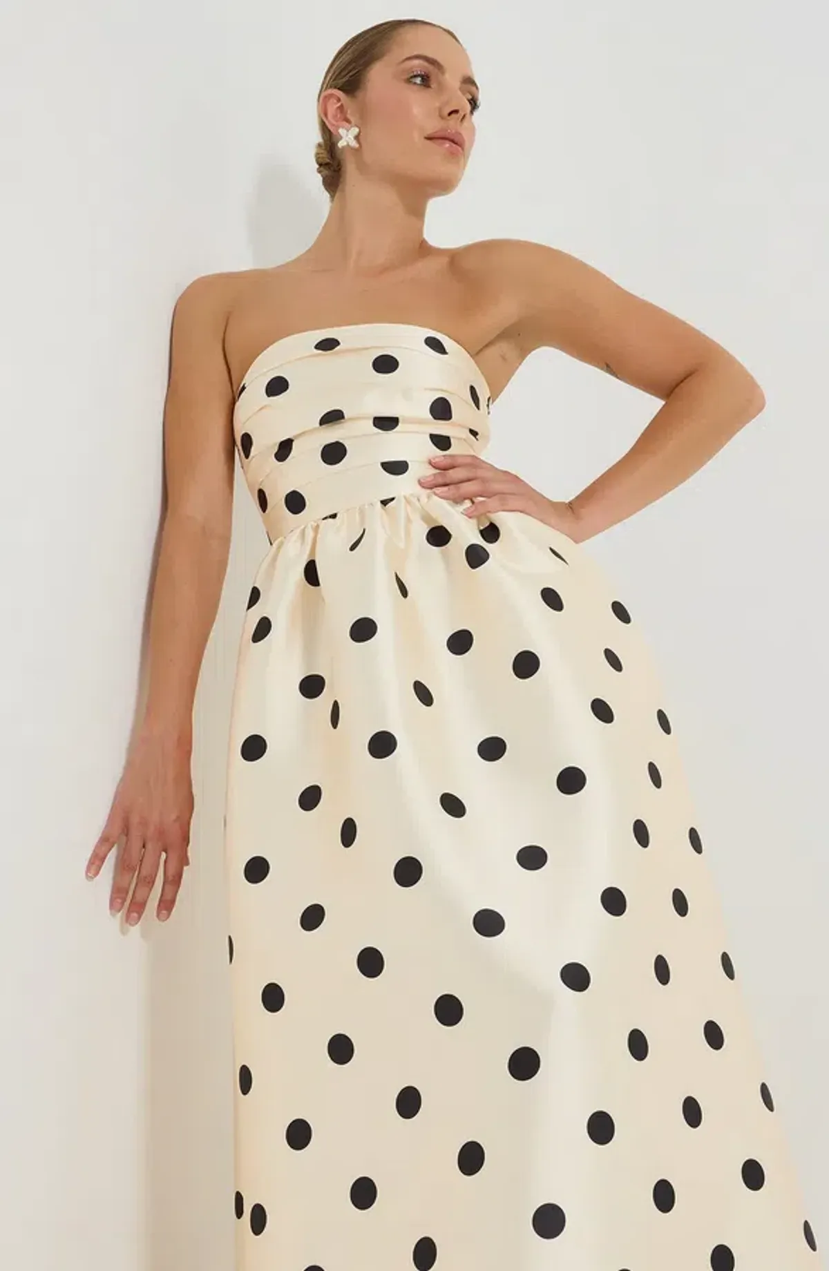 Pasduchas Dottie Strapless Midi Dress size 14 - Image 4