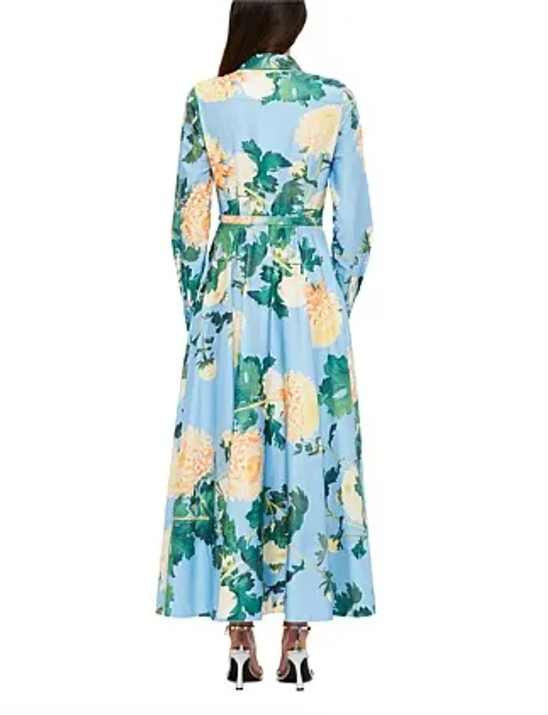 Leo Lin Zara Shirt Midi Dress Hydrangea Size 12 for rent on The Volte - main image
