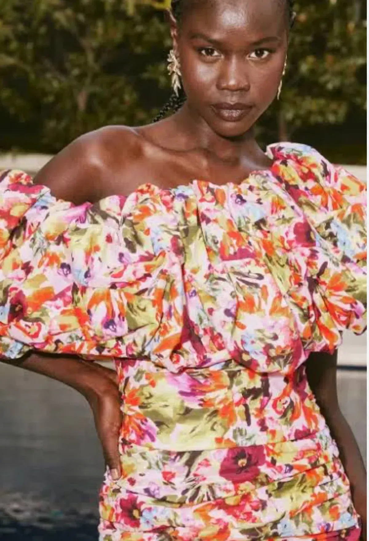 ELLIATT ELIRA PRINTED MINI DRESS IN FLORAL MULTI SIZE XL 14 - Image 3