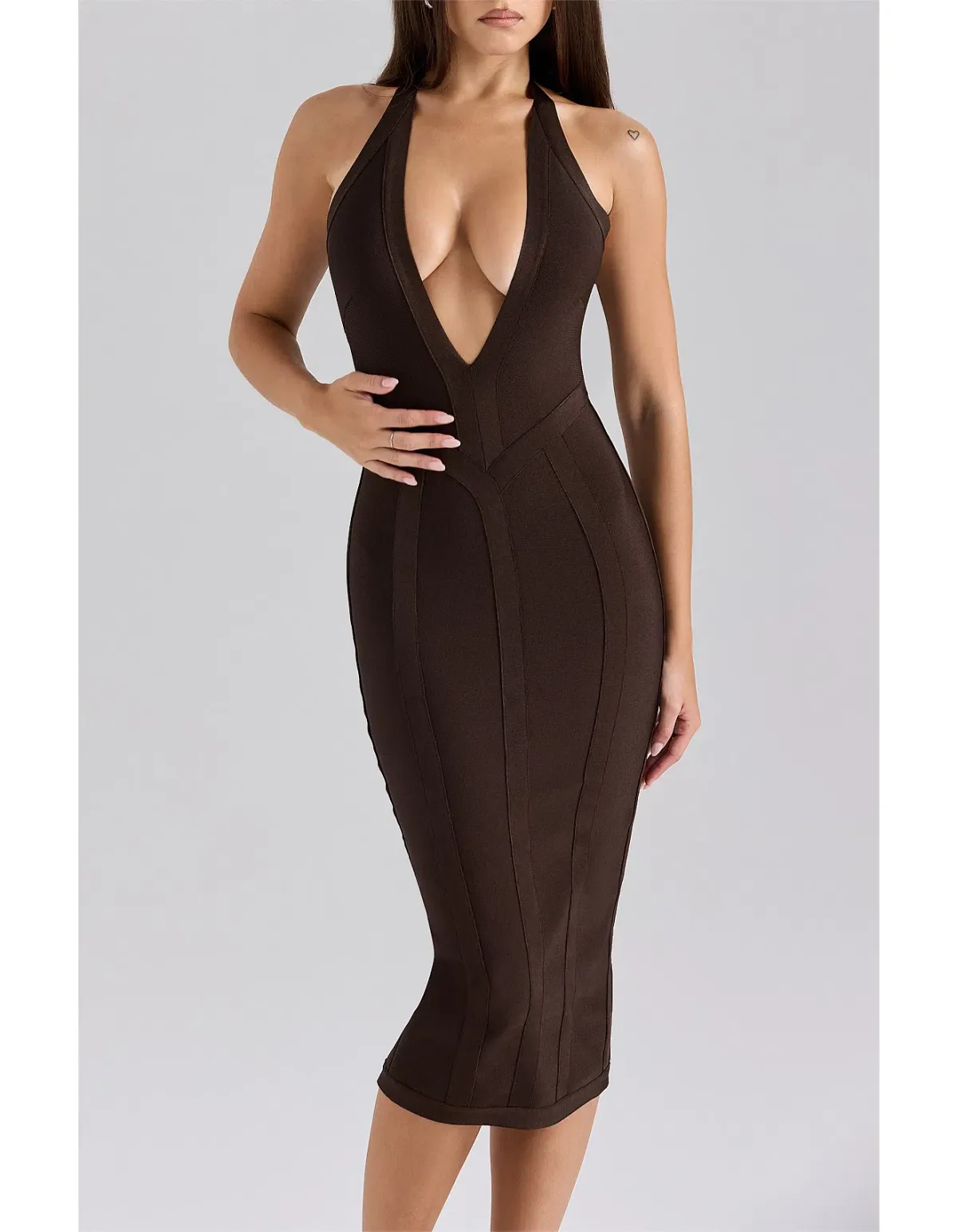 House Of CB The birthday chocolate bandage dress Size 8 - Image 1
