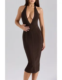 House Of CB The birthday chocolate bandage dress Size 8 for rent on The Volte - image 1