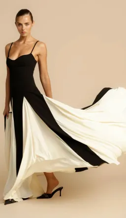 Arcina Ori Paloma Maxi Dress Black/White Size S/Au 8 for rent on The Volte - image 2